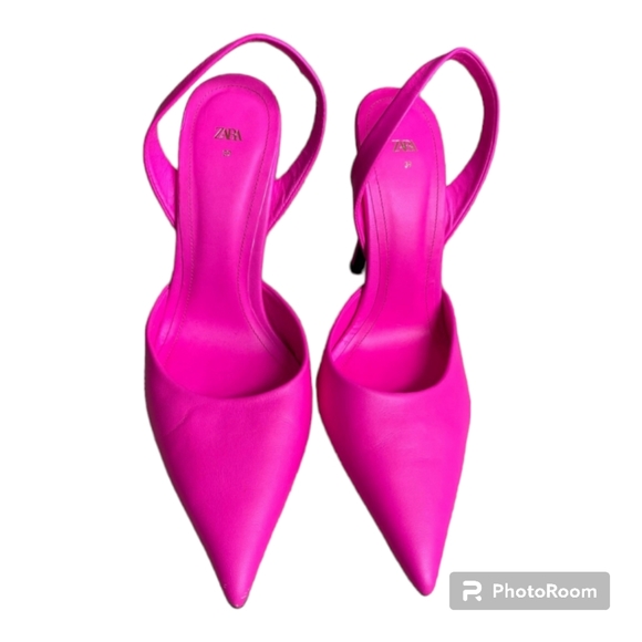 Zara Shoes - ZARA GORGEOUS BARBIECORE PINK 💖SLINGBACKS 🎀✨️
